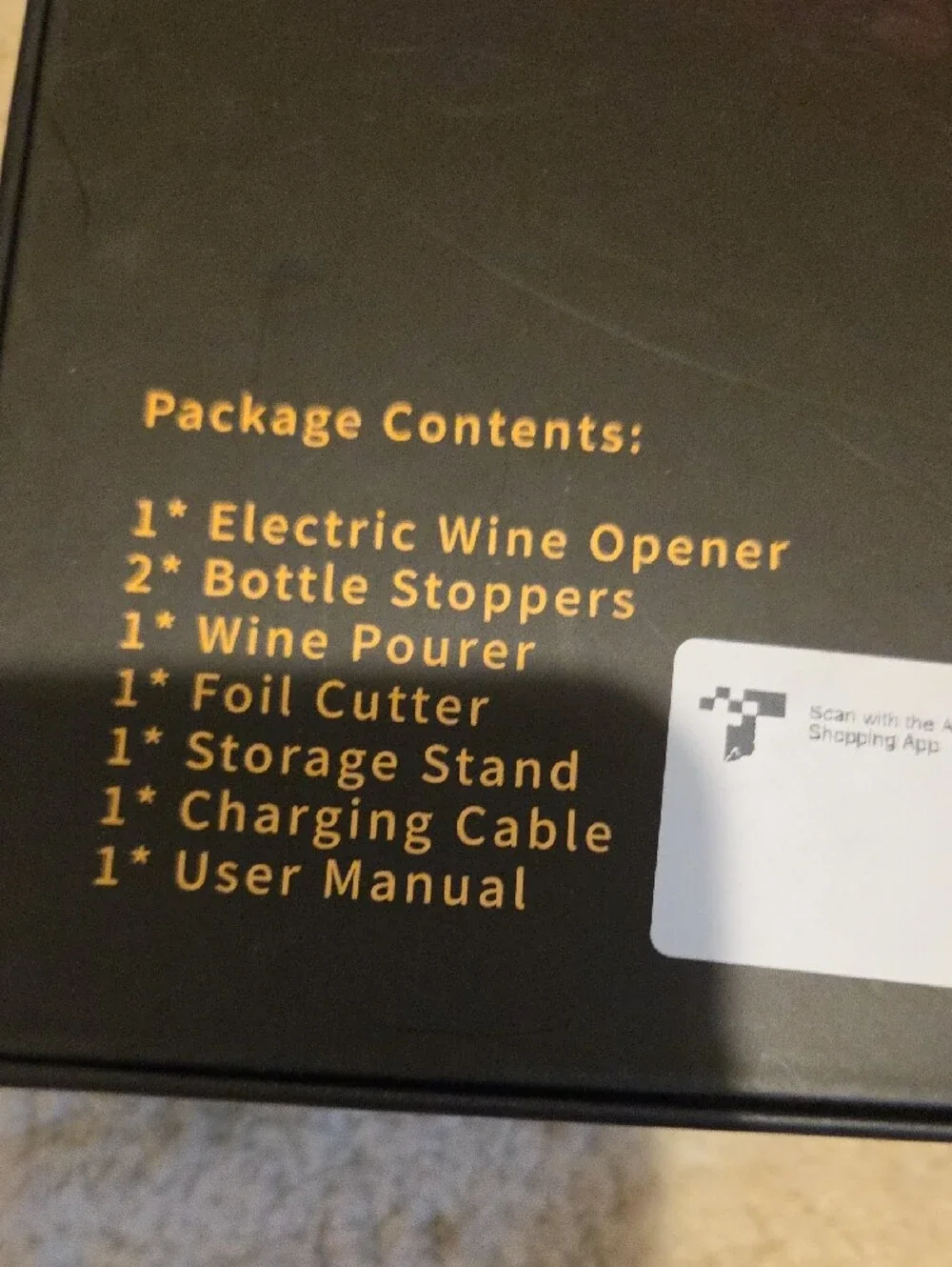 Moriank 6-in-1 Wine Gift Set - Silver & Black